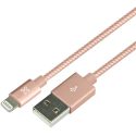 Cable KX  Cable Lightning Braided 6.5ft/2m RoseGold – KAC-020RG